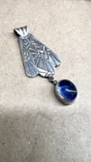 Picture of Silver French art deco pendant