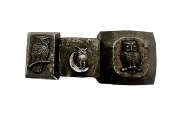 Show details for Impression Die Perched Owl Trio Picture of Impression Die Perched Owl Trio