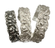 Picture of Silver French Bracelet Buds and Leaves