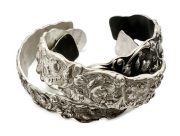 Picture of Silver French Bracelet Buds and Leaves