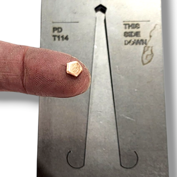 Show details for Pancake Die PD-T114 Pentagon 5.5mm Picture of Pancake Die PD-T114 Pentagon 5.5mm