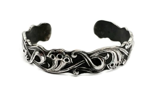 Picture of Silver Bracelet Art Nouveau Floral Vine
