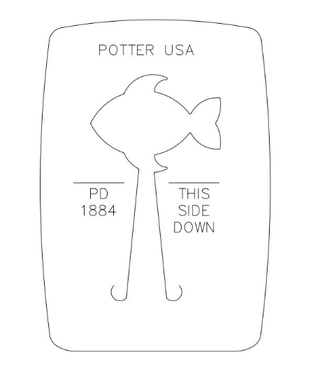 Picture of Pancake Die 1884 Large Fish