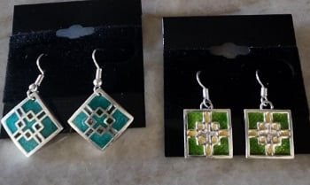 Picture of Class - Champleve Enamel Earrings - July 11th