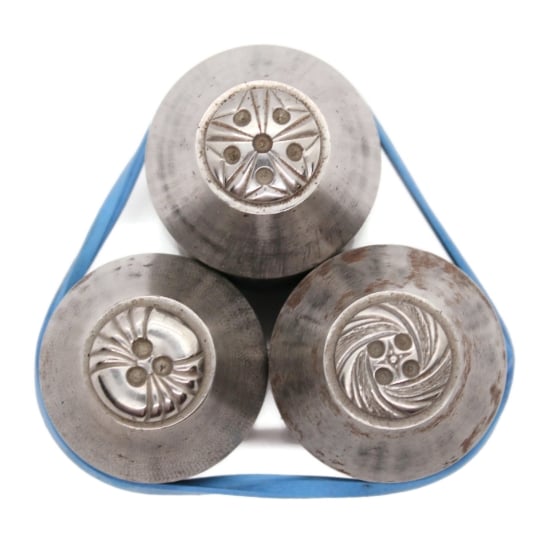 Picture of Impression Die Spinning Buttons Trio
