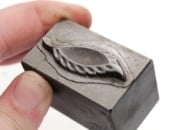 Picture of Impression Die Textured Abstract Leaf Pair