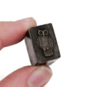 Picture of Impression Die Tiny Owl with Stone Eyes