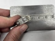 Picture of Sterling Silver Stamping Swirls and Pearls Band