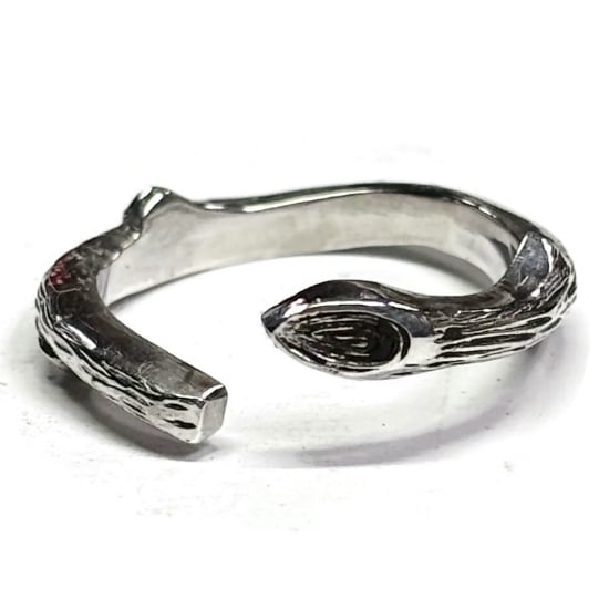 Picture of Sterling Silver Stamping Realistic Branch Ring