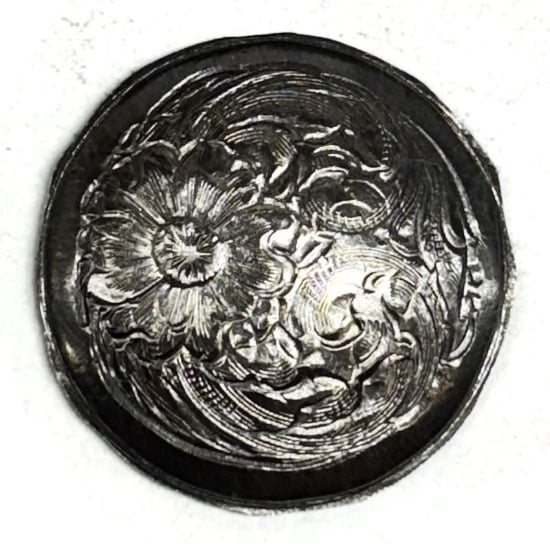 Picture of Sterling Silver Stamping Cherry Blossom Concho
