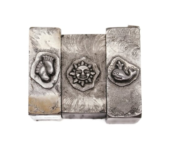 Picture of Impression Die Footprints in the Sand Shot Plate