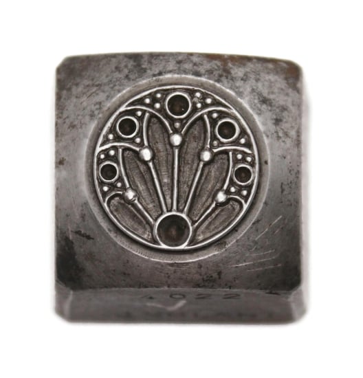 Picture of Impression Die French Enamel Button