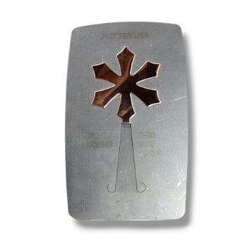 Show details for Pancake Die 1973 Tapered Point Snowflake Picture of Pancake Die 1973 Tapered Point Snowflake