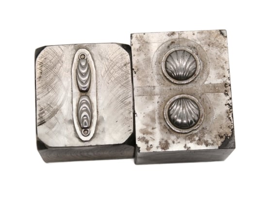 Picture of Impression Die Shelly Bead Pair