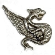 Picture of Sterling Silver Stamping Winged Scorpion Dragon Right Facing