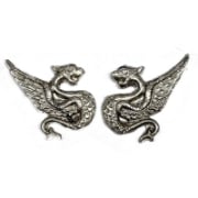 Picture of Sterling Silver Stamping Winged Scorpion Dragon Left Facing