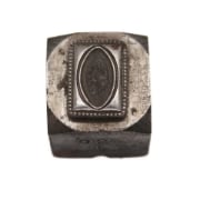 Picture of Impression Die Beaded Rectangle with Marquis Setting