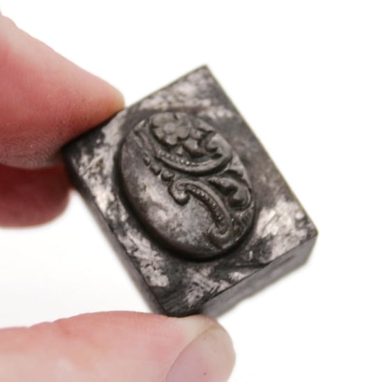 Picture of Impression Die Half Floral Curls Cuff Link