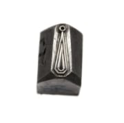 Picture of Impression Die Geometric Tear Charm