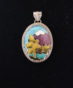 Picture of Class - Cloisonne Enamel Pendant - October 17th
