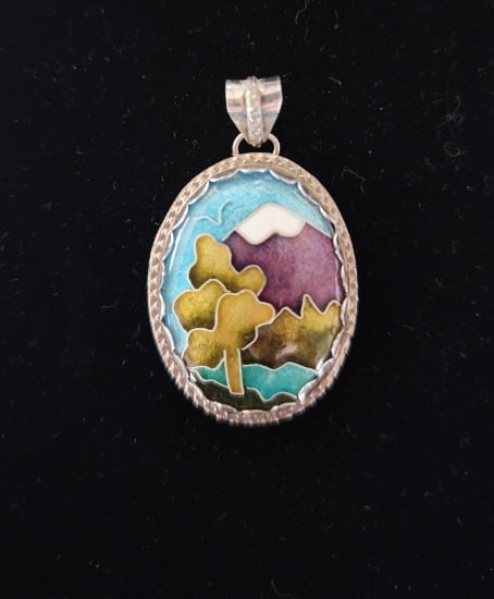 Picture of Class - Cloisonne Enamel Pendant - October 17th