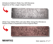 Picture of Mini Pattern Plate MRMP312 Mokume Gane