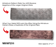 Picture of Mini Pattern Plate MRMP234 Papyrus Fan