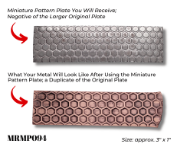 Picture of Mini Pattern Plate MRMP094 Small Honeycomb