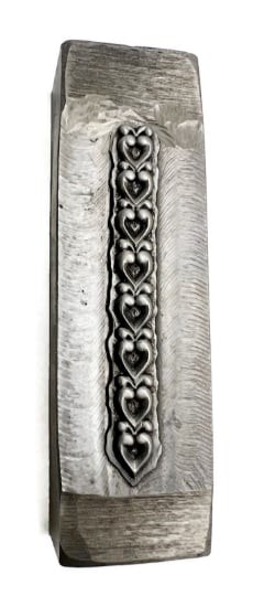 Picture of Impression Die Repeating Heart Flourish