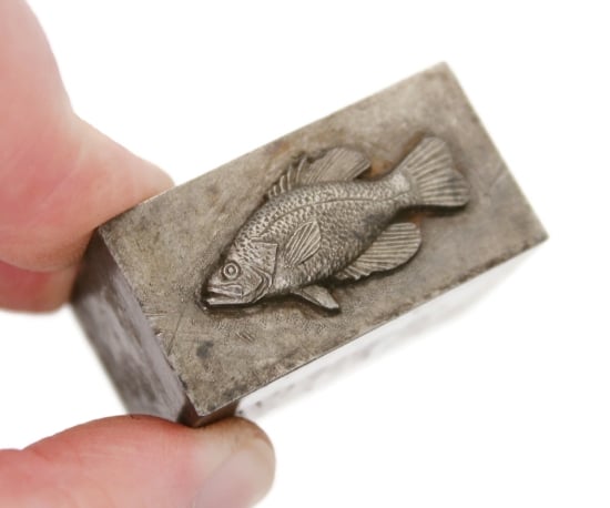Picture of Impression Die White Crappie Collectible Fish Pin