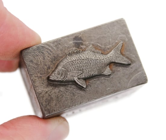 Picture of Impression Die White Bass Collectible Fish Pin