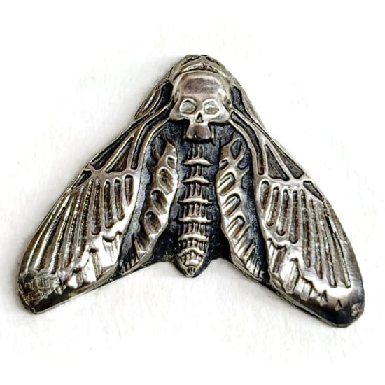 Picture of Sterling Silver Stamping Death’s Head Hawkmoth