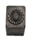 Picture of Impression Die Scarab on Flower