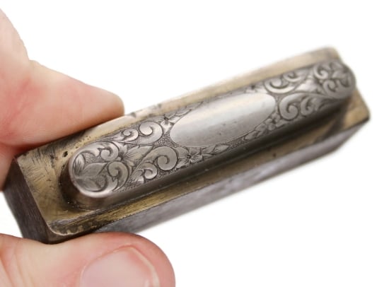 Picture of Impression Die Baroque Engraved Bar Pin
