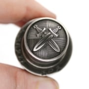 Picture of Impression Die Crossed Swords Button