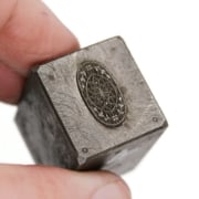 Picture of Impression Die Tiny Floral Filigree Oval