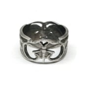 Picture of Sterling Silver Stamping Nouveau Dragonfly Ring Band