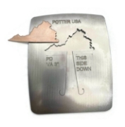 Picture of Pancake Die VA3in Virginia Ornament