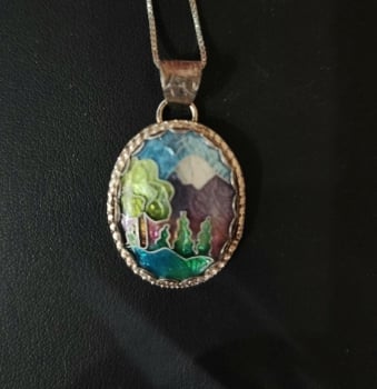 Picture of Class - Cloisonne Enamel Pendant - October 17th