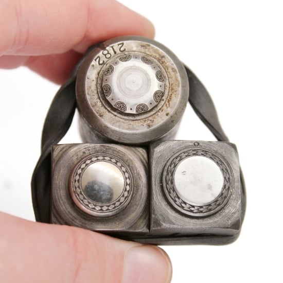 Picture of Impression Die Outlined Cufflinks Shot Plate