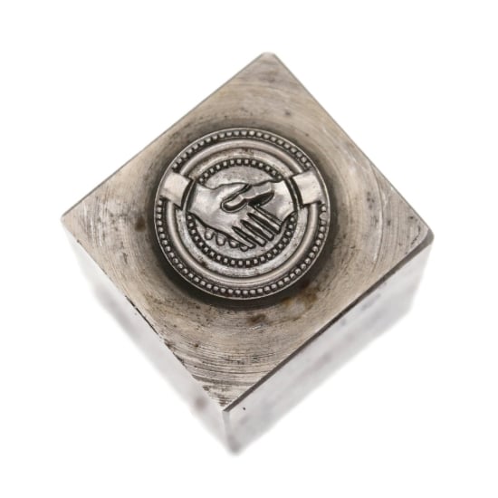 Picture of Impression Die Small Handshake Medallion