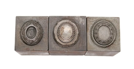 Picture of Impression Die Outlined Oval Bezels Trio