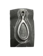 Picture of Impression Die Tear Drop Inlay Pendant