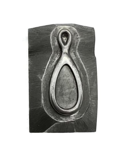 Picture of Impression Die Tear Drop Inlay Pendant