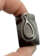 Picture of Impression Die Tear Drop Inlay Pendant