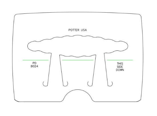 Picture of *REDESIGNED* Bracelet Die B024 Wide Center Wave 6 5/8"