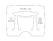 Picture of *REDESIGNED* Pancake Die B024B Wide Center Wave Barrette-Large