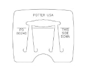 Picture of *REDESIGNED* Pancake Die B024D Wide Center Wave Barrette-Small