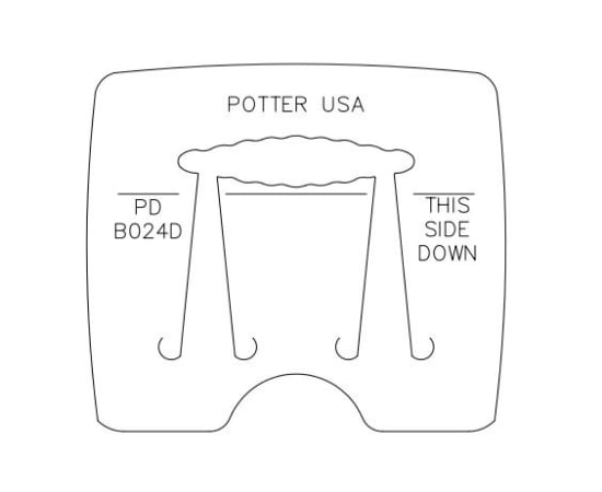 Picture of *REDESIGNED* Pancake Die B024D Wide Center Wave Barrette-Small