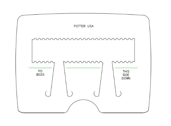 Picture of *REDESIGNED* Pancake Die Bracelet B025 Scalloped Cuff 6 1/4"
